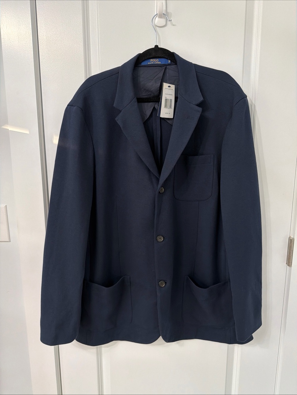 Polo Ralph Lauren Mens XXL Ponte Knit Blazer Jacket Classic Fit Aviator Navy NWT